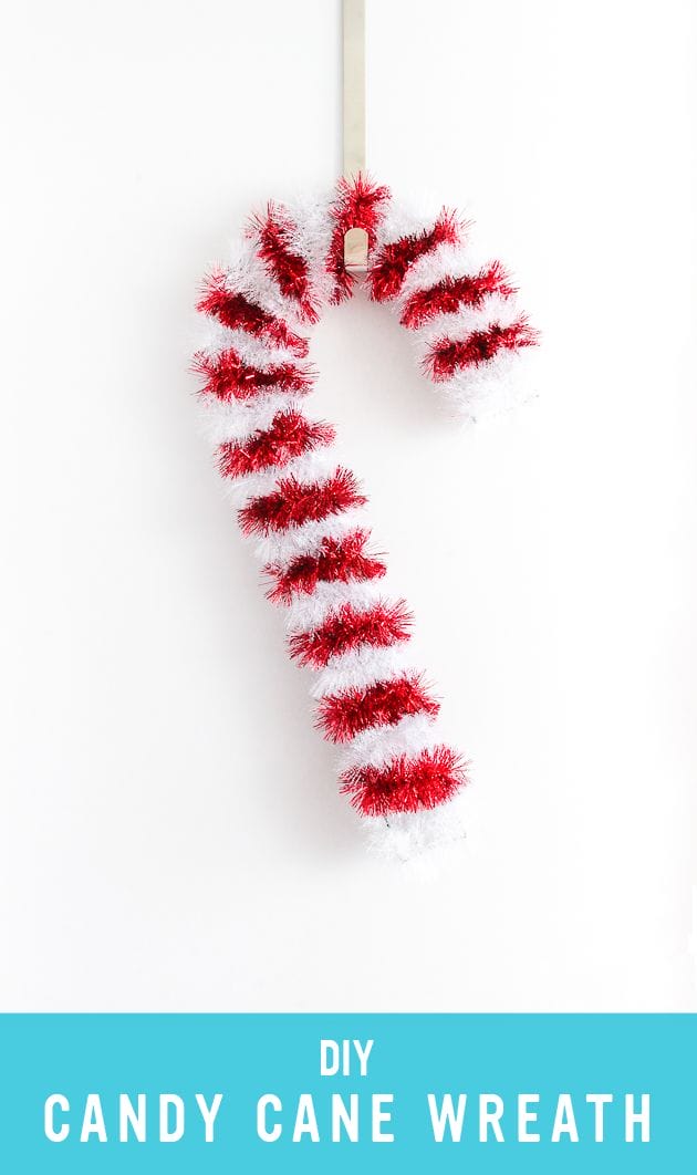 DIY Candy Cane Wreath