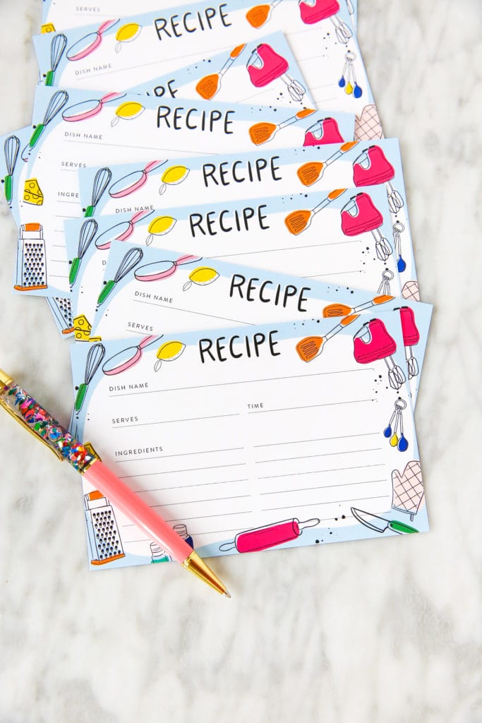 Free Printable Recipe Cards