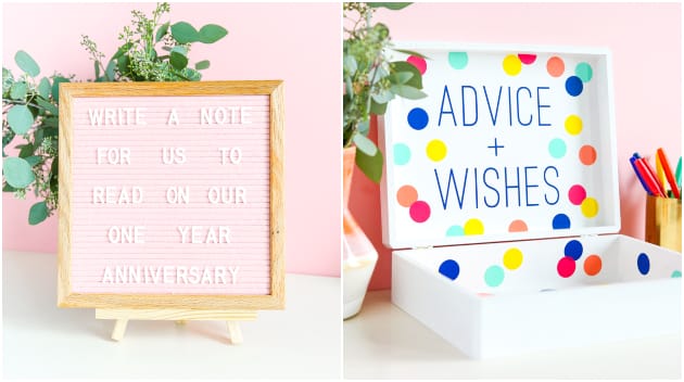 DIY Wedding Advice Box with Cricut + Martha Stewart