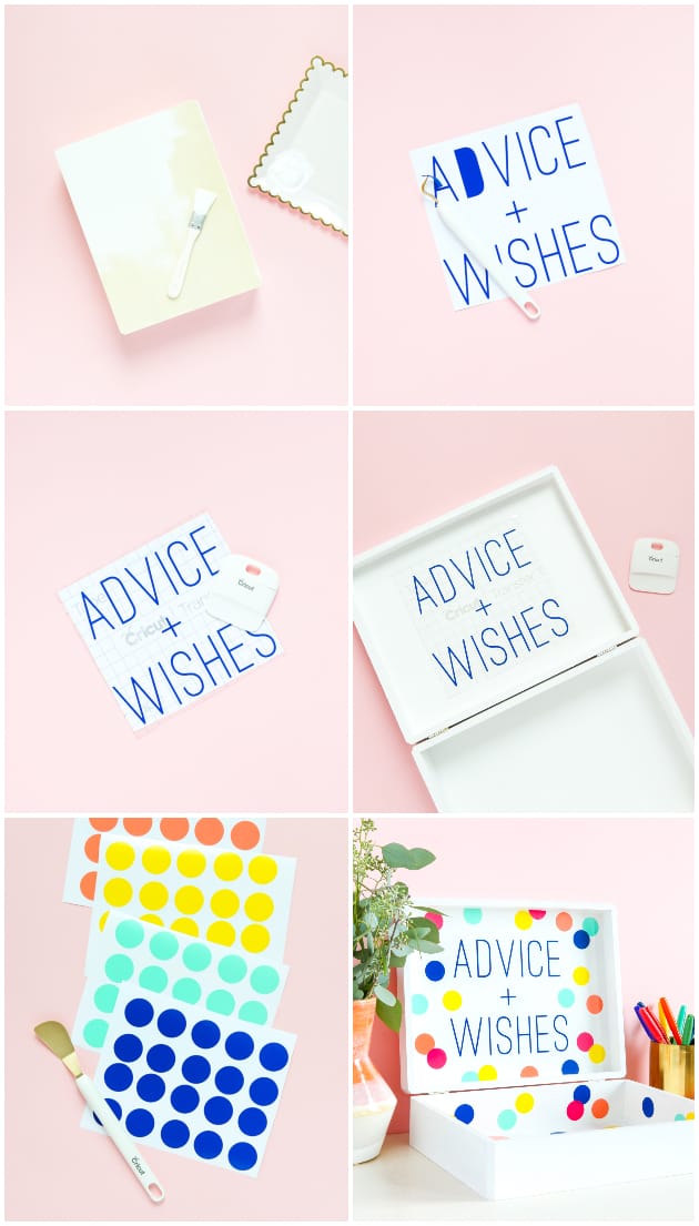 DIY Wedding Advice Box with Cricut + Martha Stewart