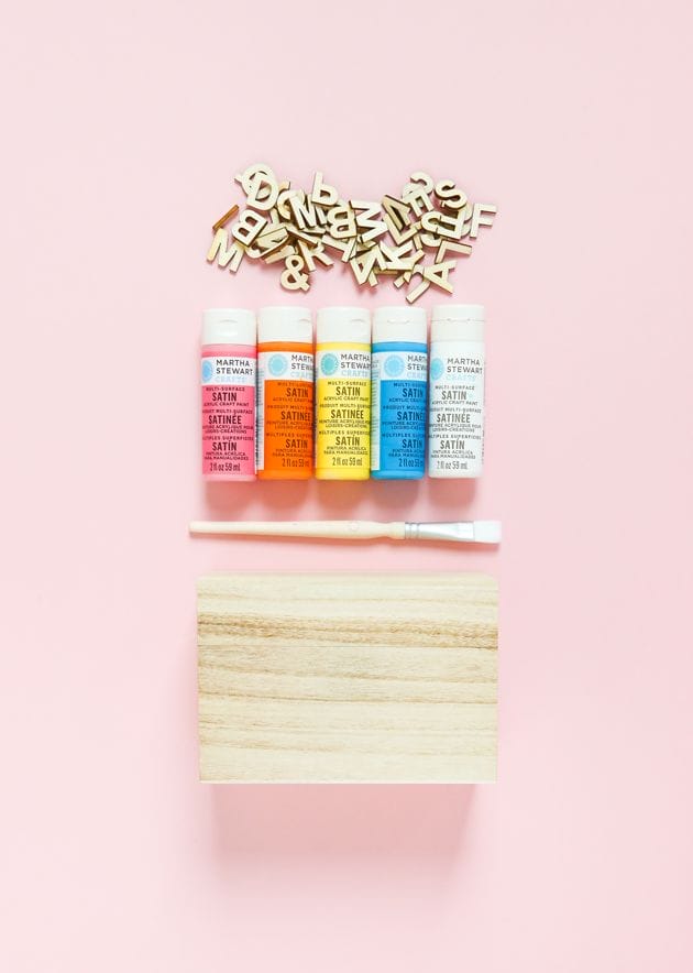 DIY Rainbow Recipe Card Box