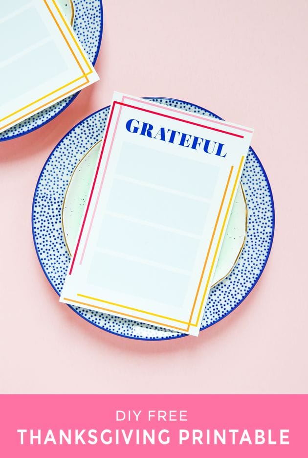 Free Thanksgiving Printable