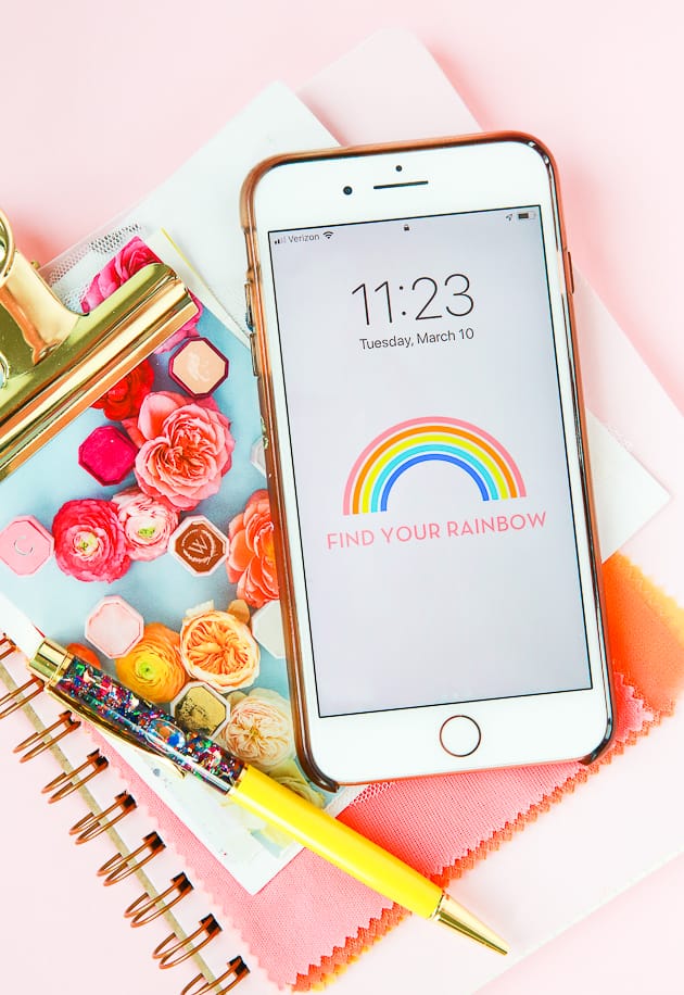 Rainbow Printable + Phone Wallpaper Downloads