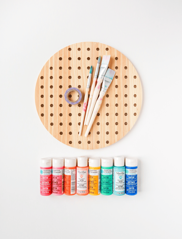 DIY Color Wheel Pegboard 