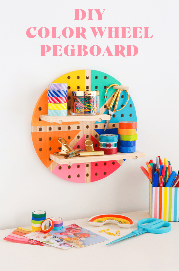 DIY Color Wheel Pegboard 