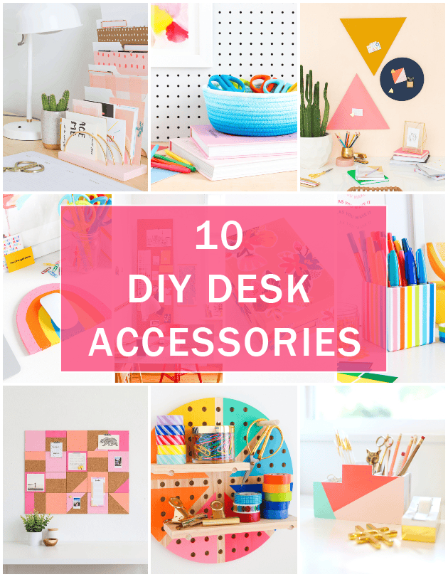 10 Colorful DIY Desk Accessories