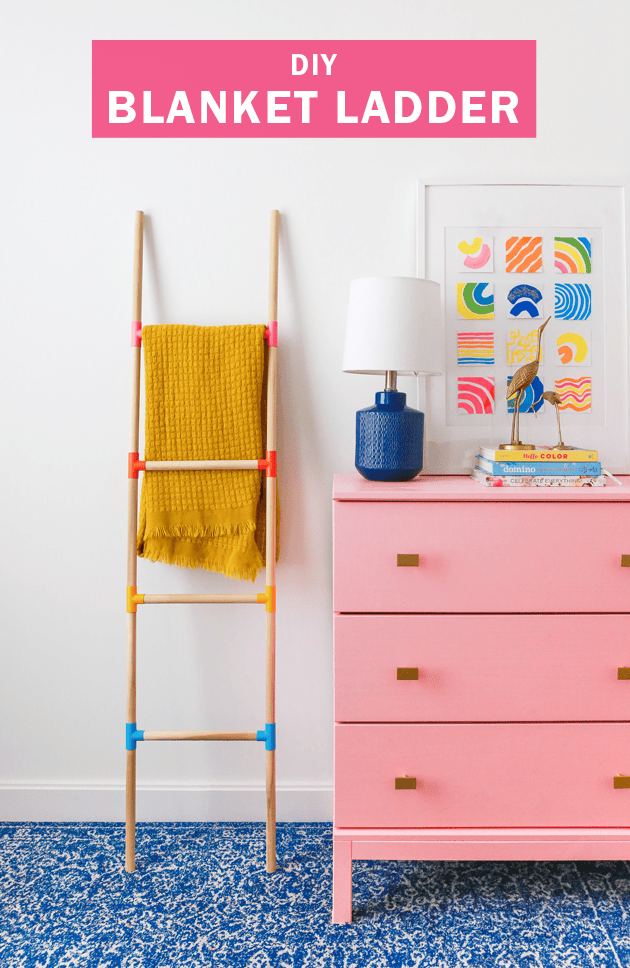 DIY Blanket Ladder 