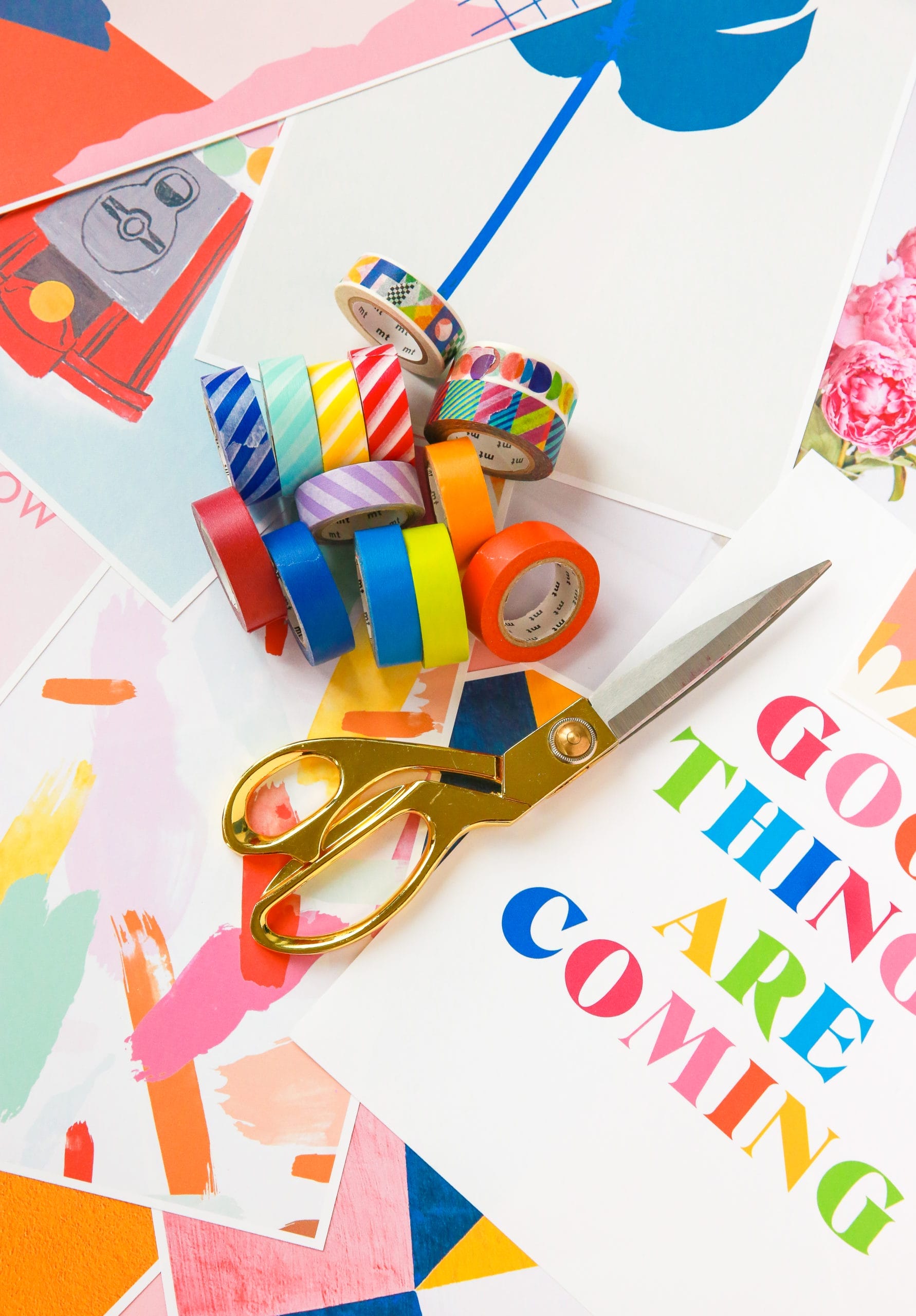 DIY Washi Tape Gallery Wall (made with Free Printable Art)