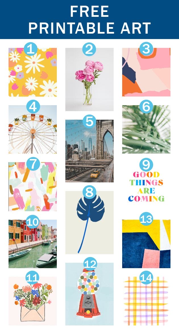 DIY Washi Tape Gallery Wall (made with Free Printable Art)