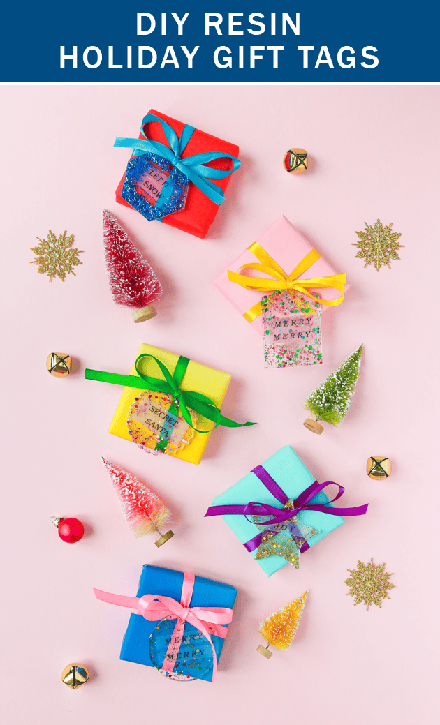 DIY Resin Holiday Gift Tags