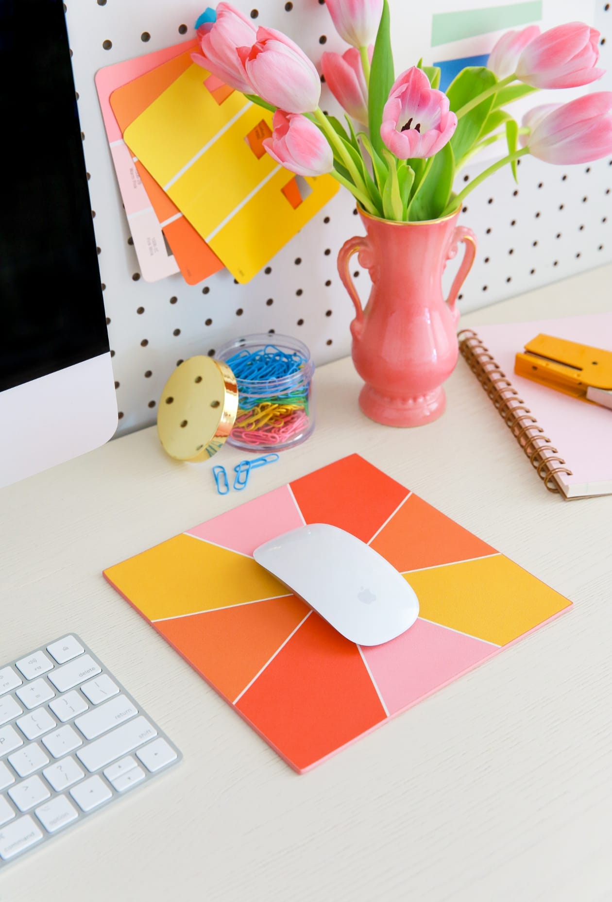 Sunset Leather Mouse Pad