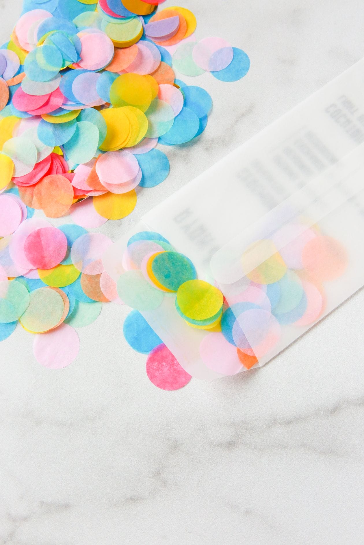 DIY Confetti Wedding Programs