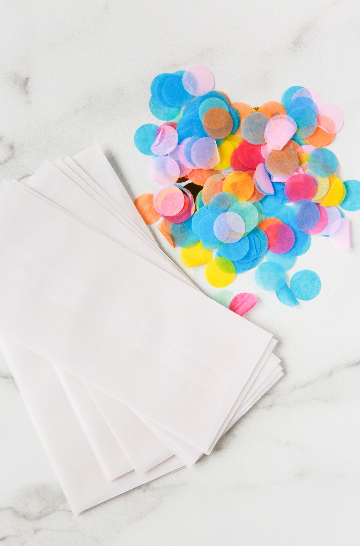 DIY Confetti Wedding Programs