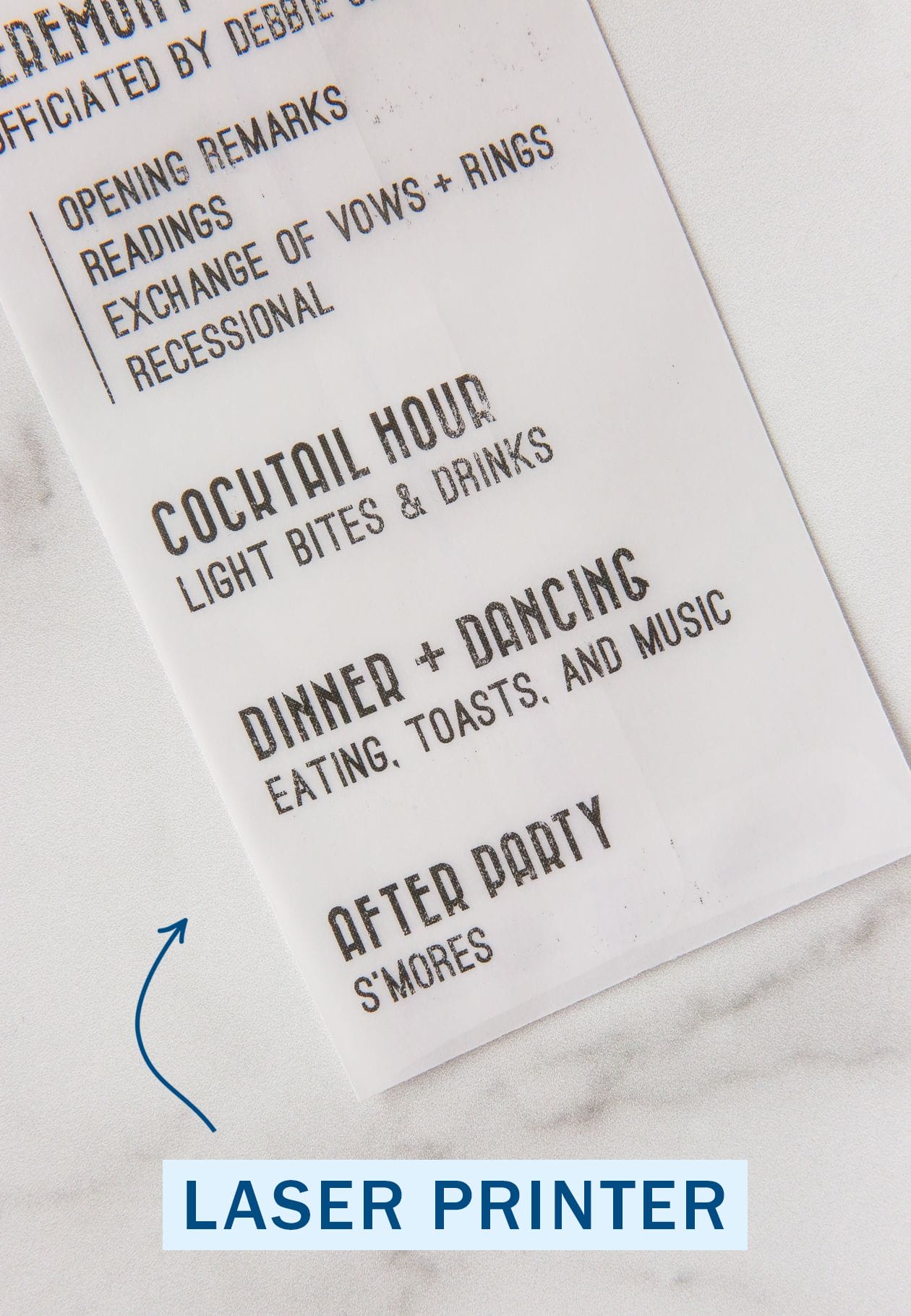 DIY Confetti Wedding Programs