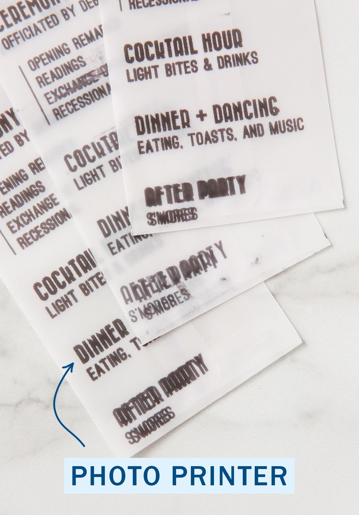 DIY Confetti Wedding Programs
