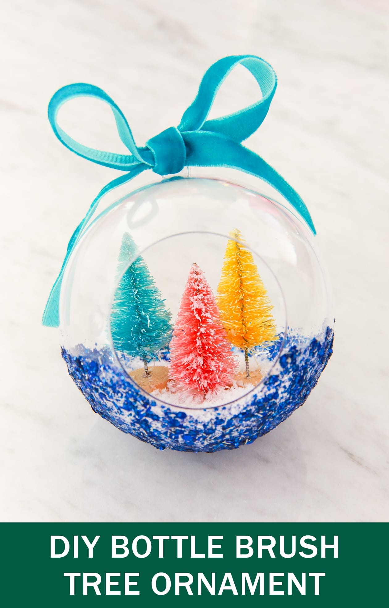 DIY Bottle Brush Tree Ornament