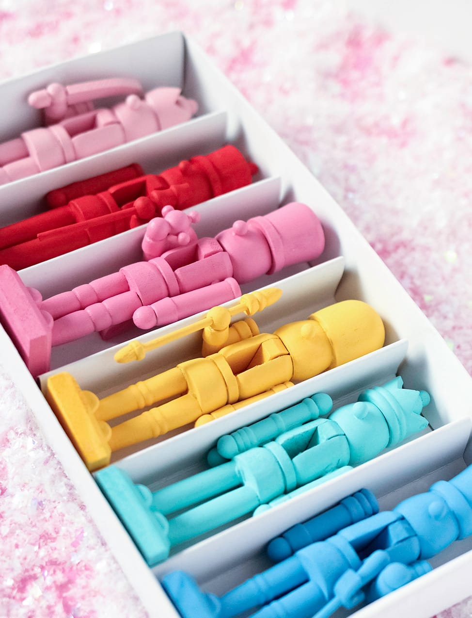 DIY Colorful Nutcrackers