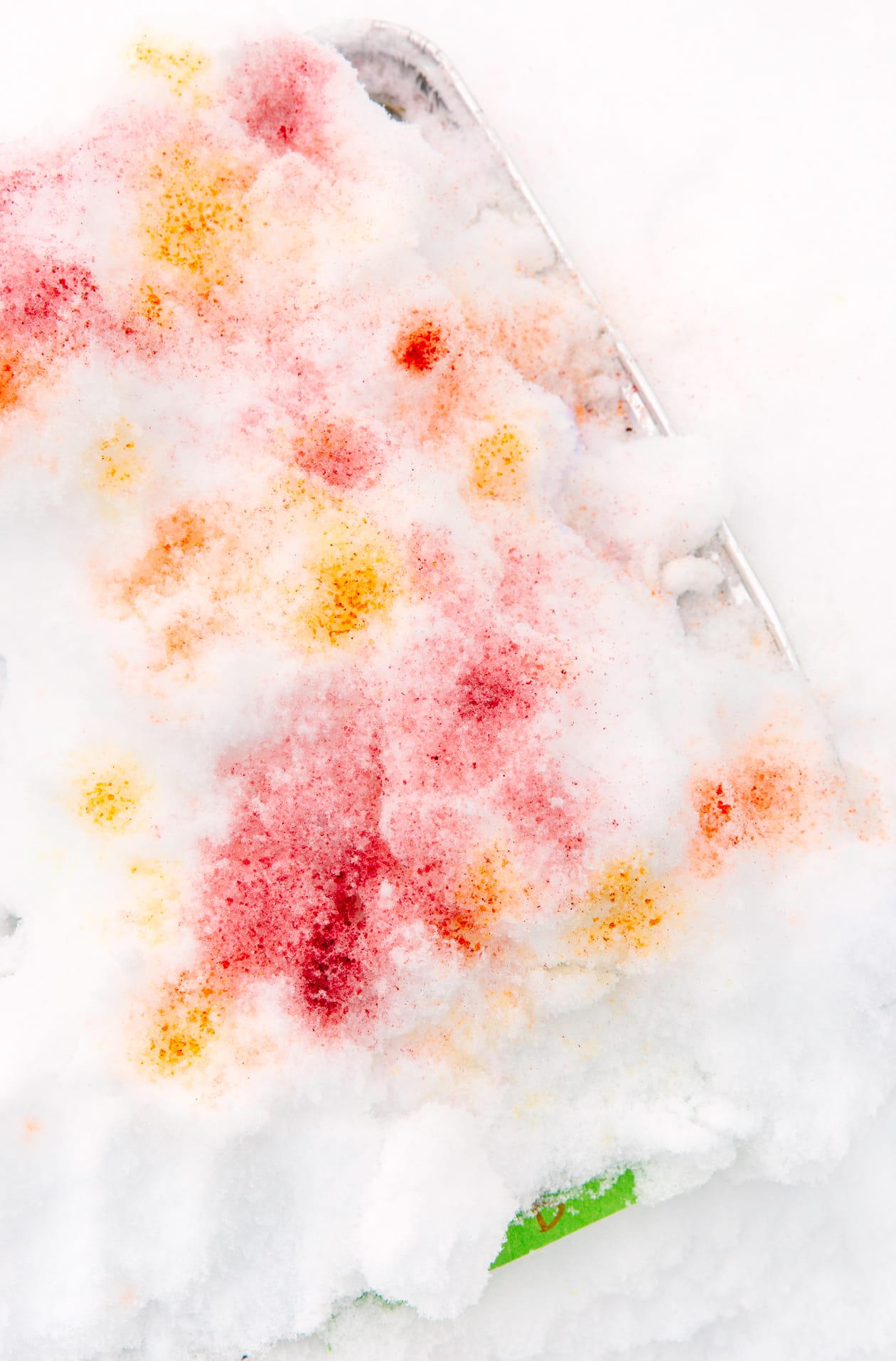 Ice Dye with Snow