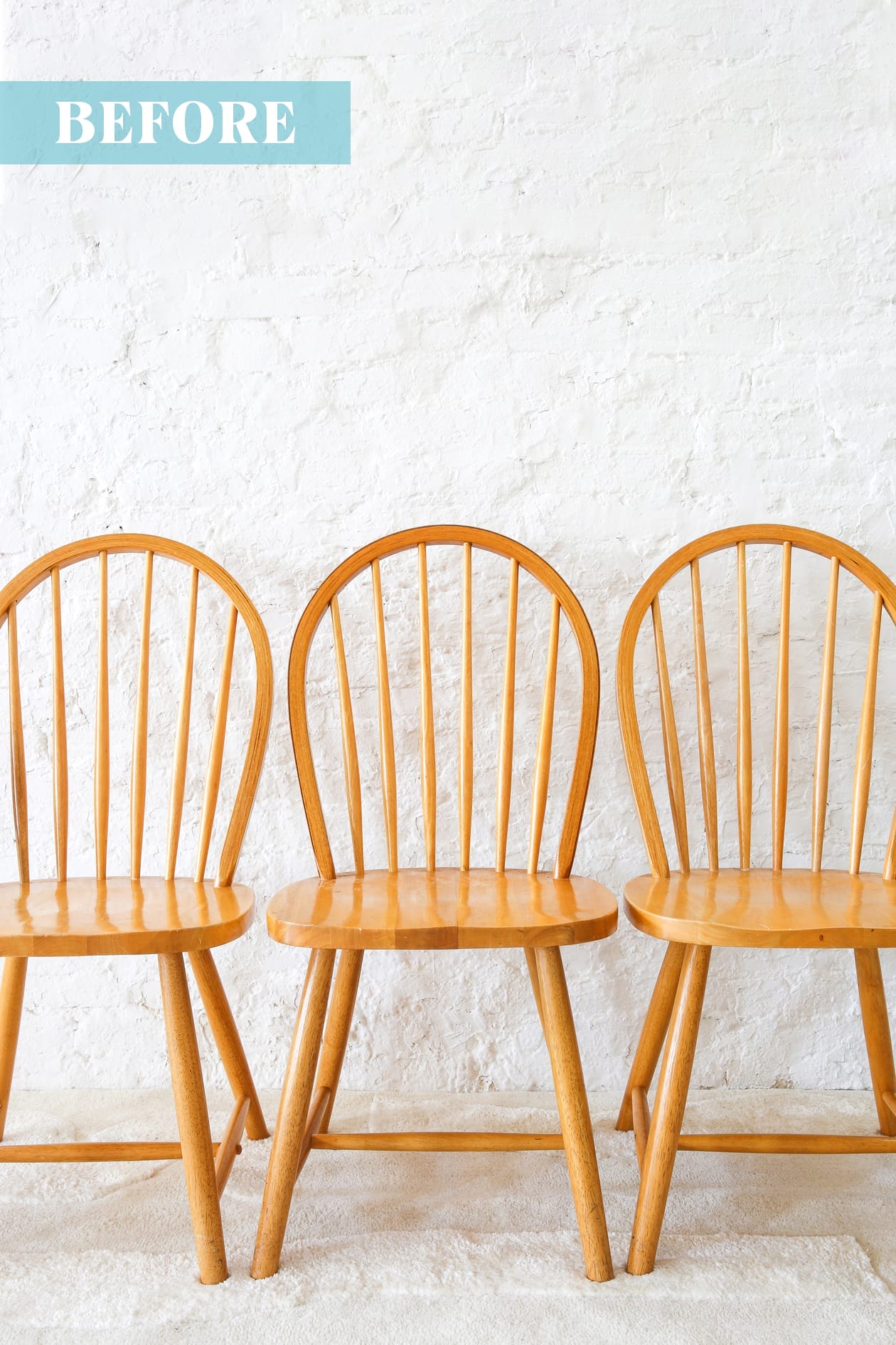 Wooden Chairs before being painted