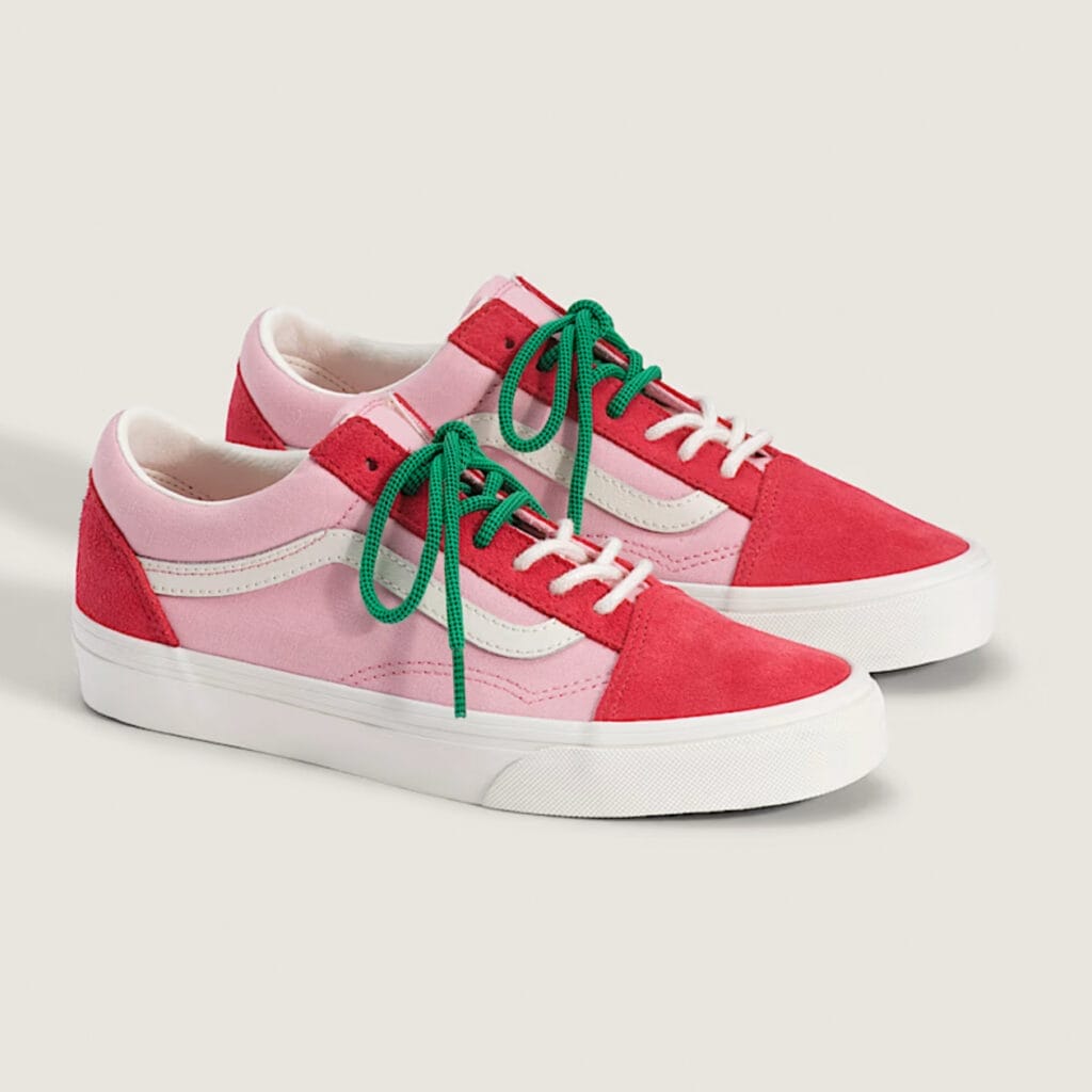 Pink and Red Vans