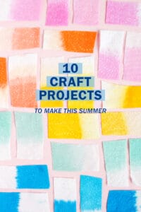 Round up of 10 craft projects to make this summer